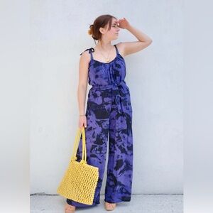 Osei- Duro Ligo Jumpsuit- Purple/black, Size L